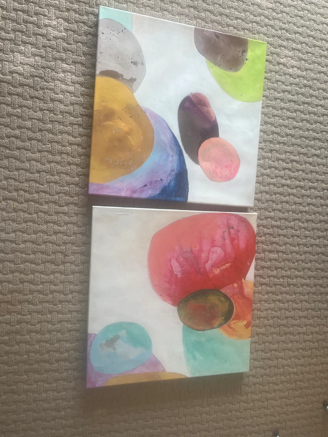 Abstract Art Canvas Prints (Set of 2)
