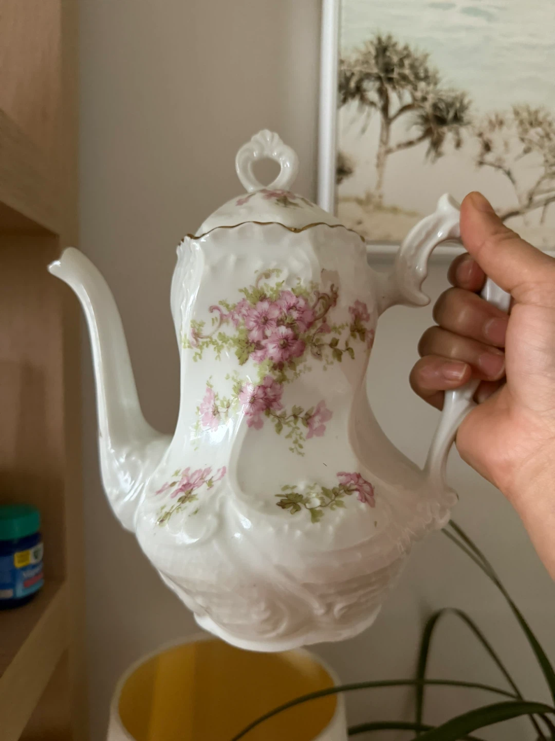 Vintage Floral Teapot