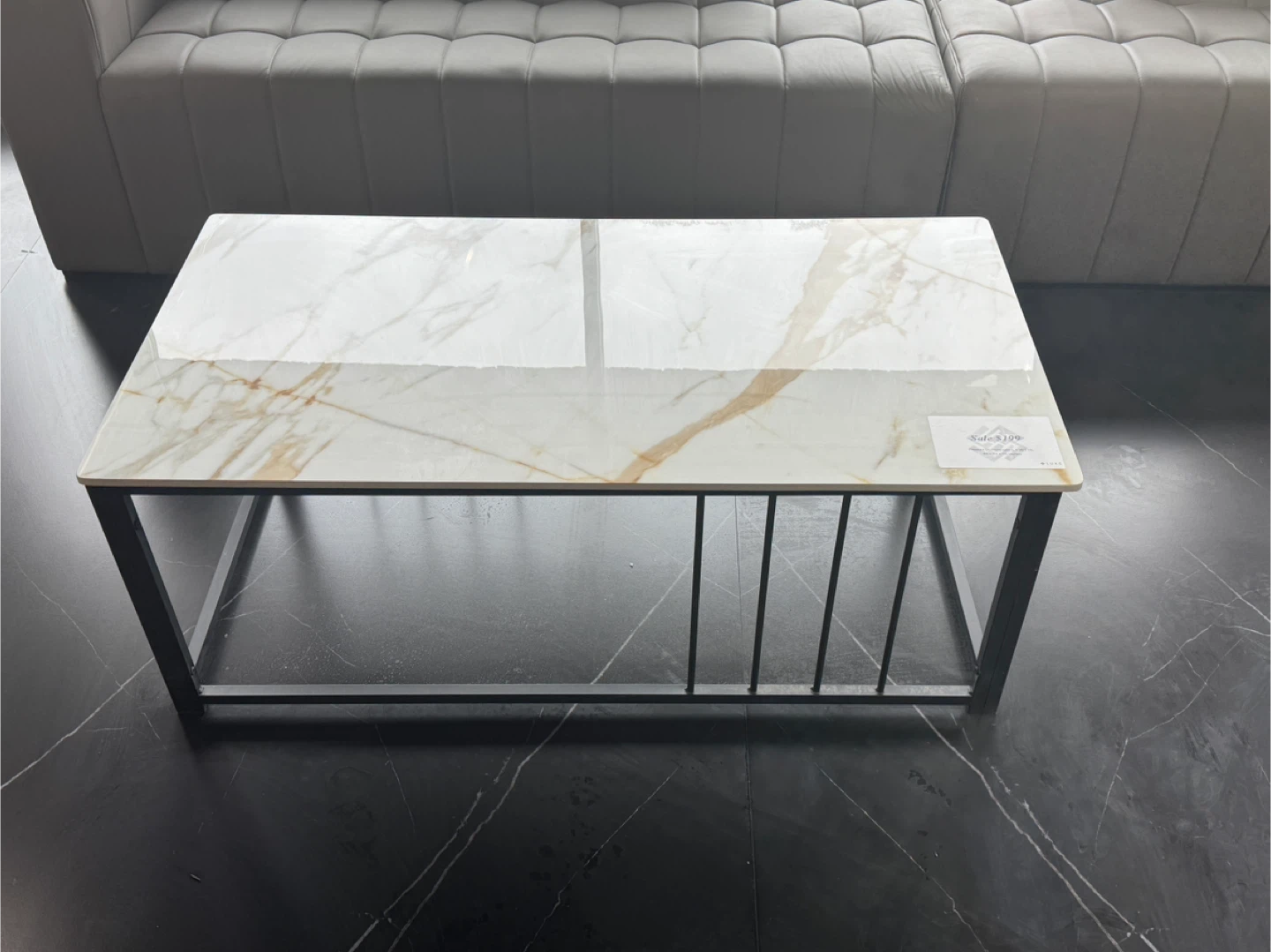 Rectangular Coffee Table with porcelain  Top