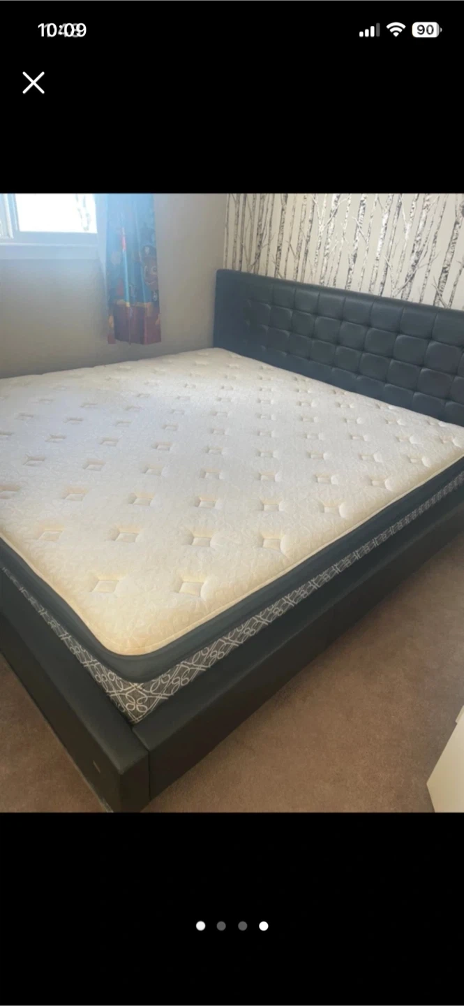 Kingsdown King Size Mattress and frame for sale