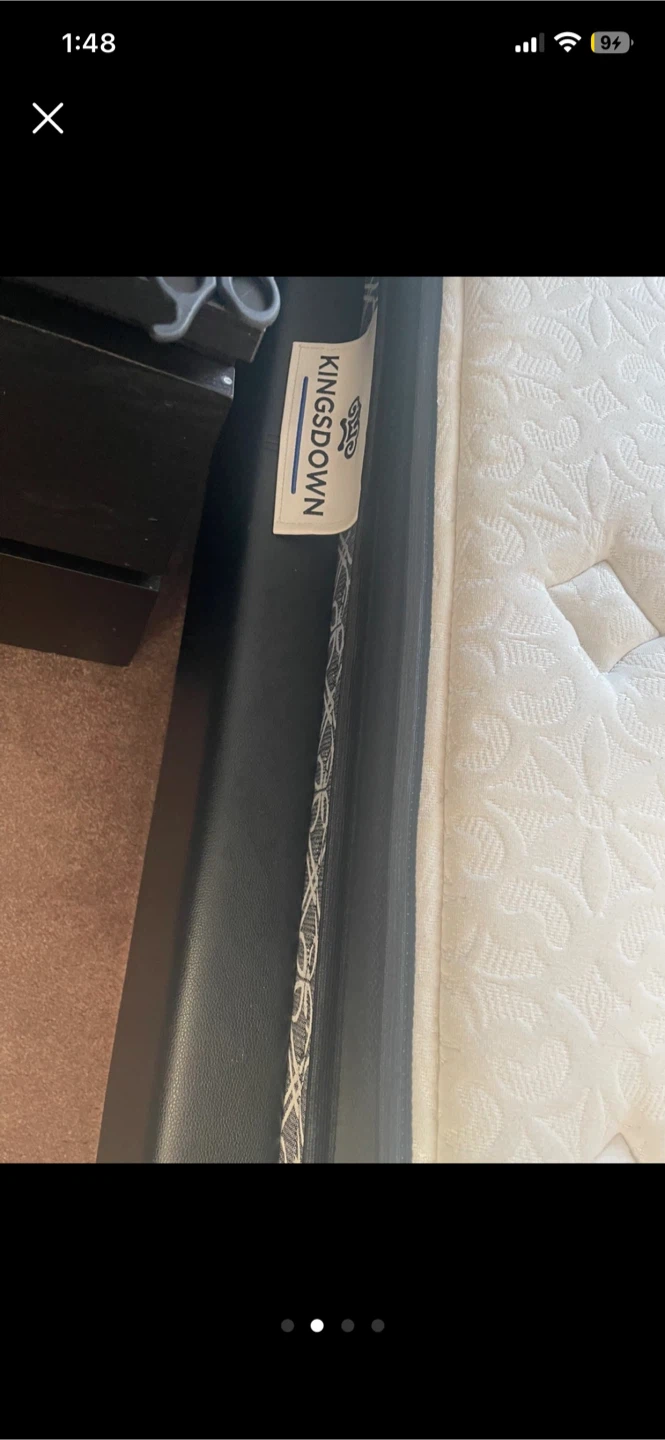 Kingsdown King Size Mattress and frame for sale - photo 3