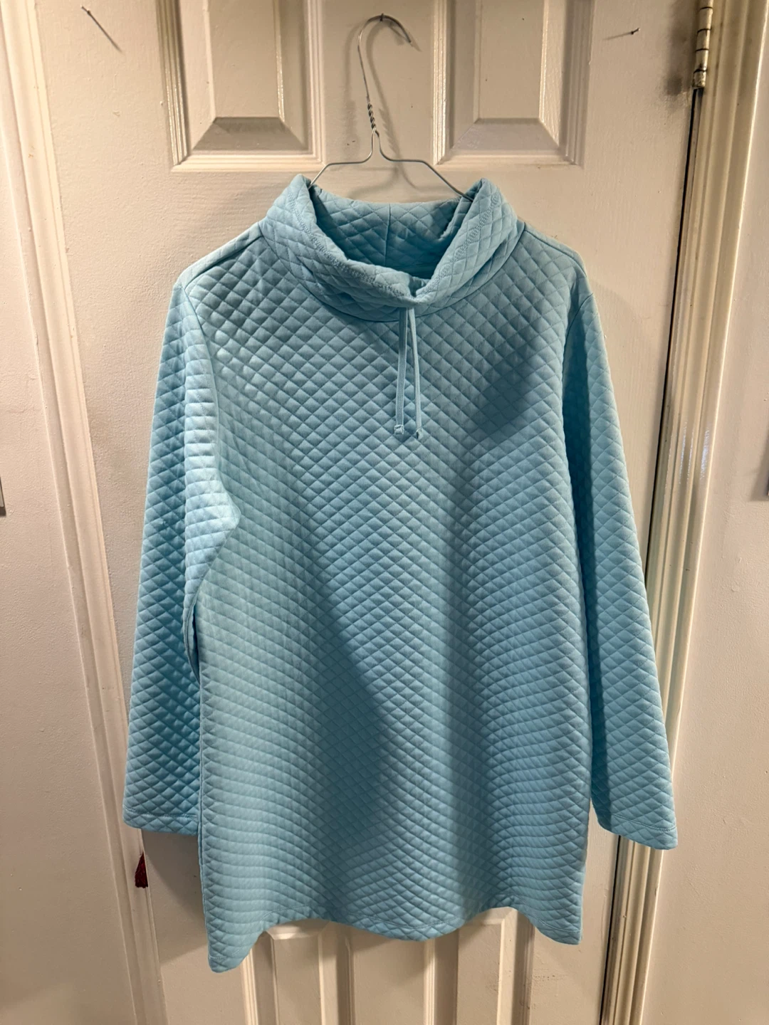 New Joe Fresh Active Quilted Cowl Neck Sweatshirt