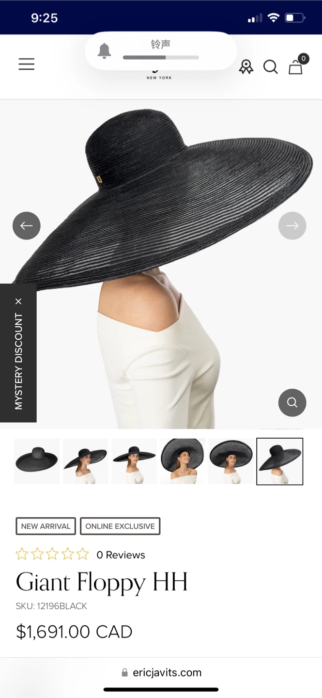 Eric Javits Giant Floppy Hat Black - photo 3
