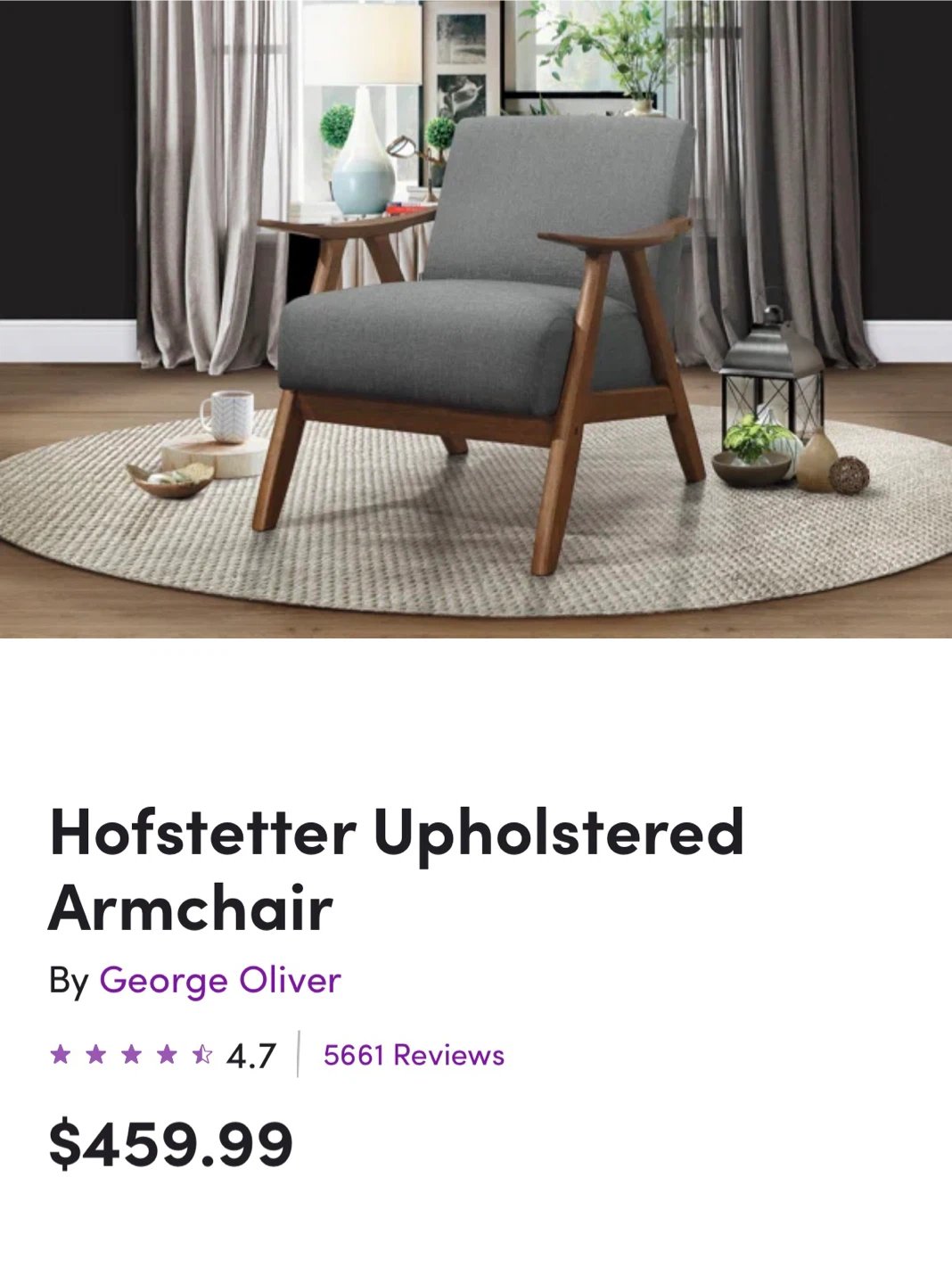 George Oliver Hofstetter Upholstered Armchair - photo 3