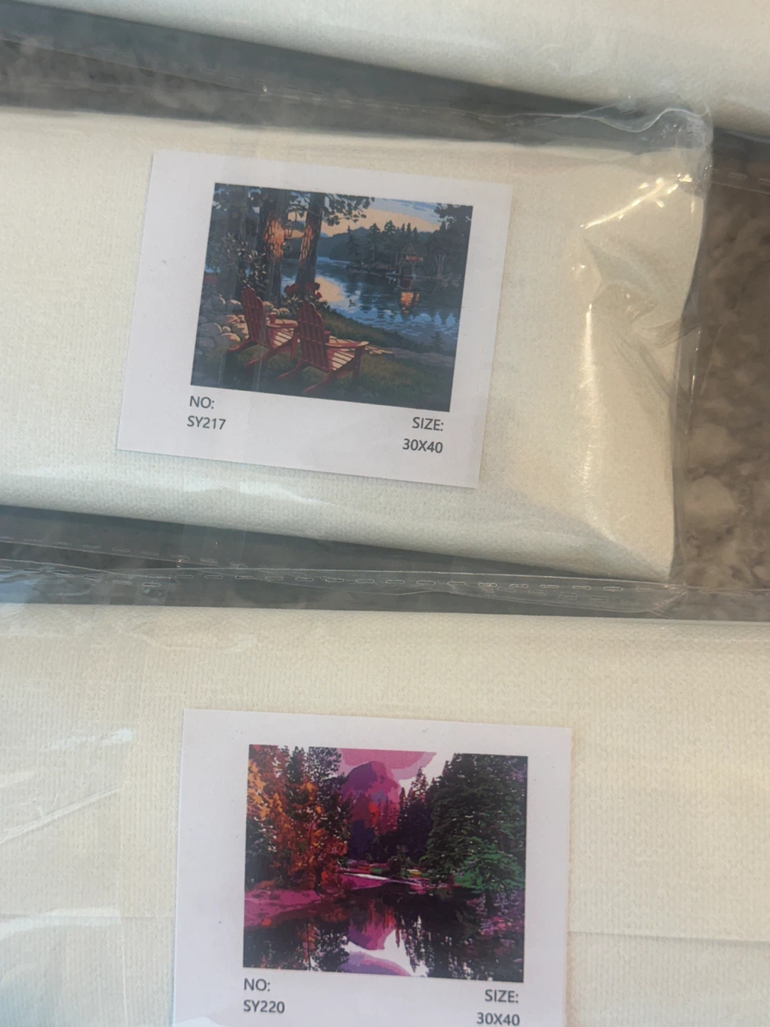 Lot of Painting Kits - Various Scenes - 30x40cm - photo 2