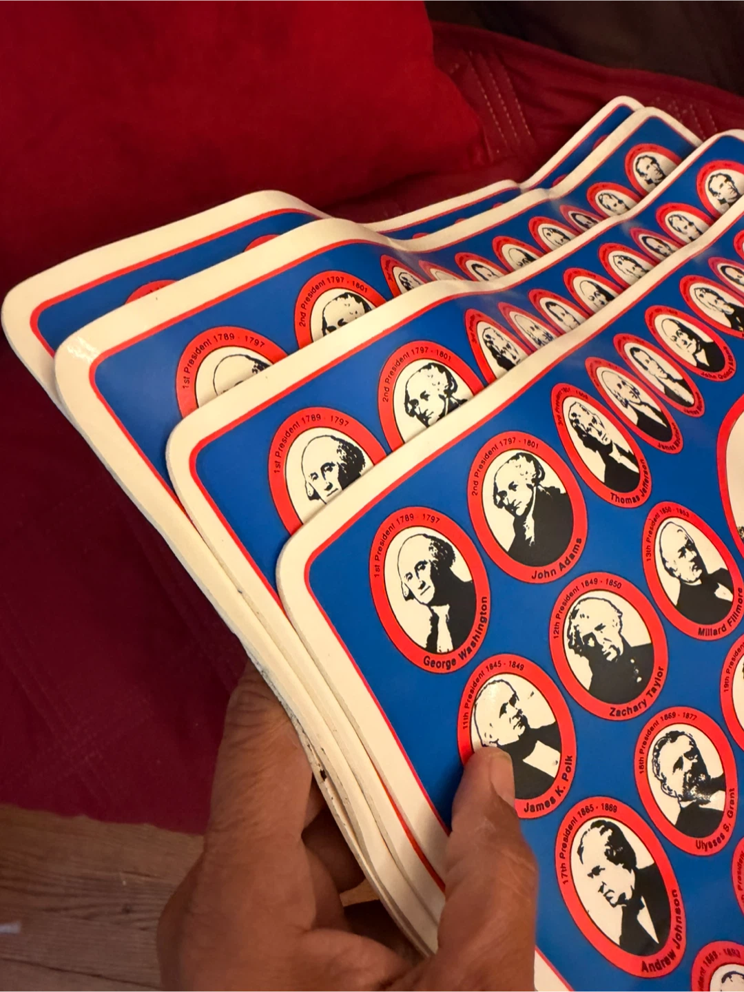 U.S. Presidents Educational Mats (Set of 4)