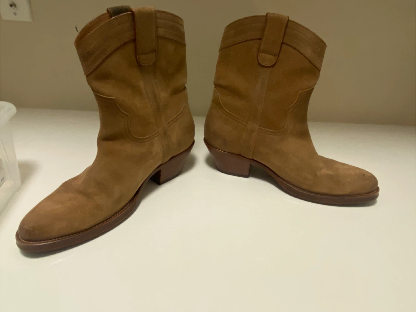 Saint Laurent Paris Suede Western Boots - Size 40 - photo 2