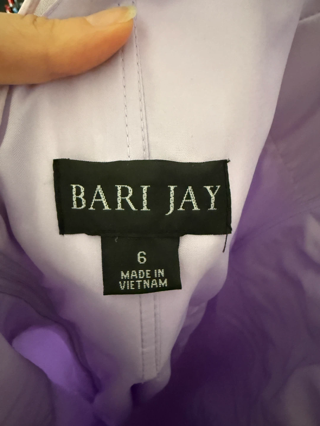 Bari Jay Lilac Dress, size 6 - photo 3