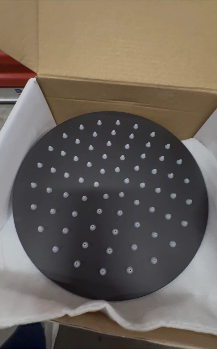 Rainfall Showerhead 8 inch Matte Black - photo 5