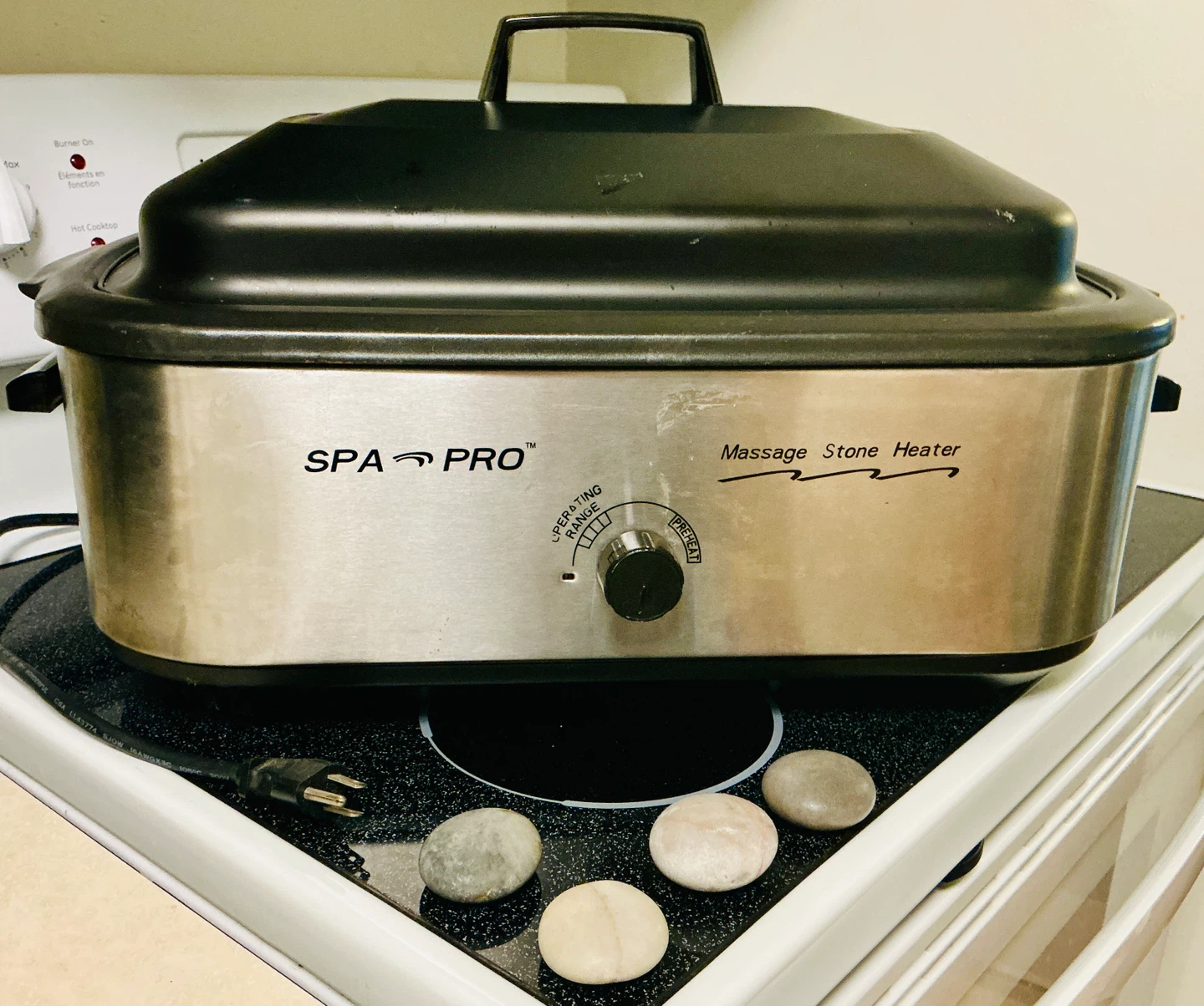 Hot Stone Massage Kit – 57 Stones + Heater (Spa Pro)