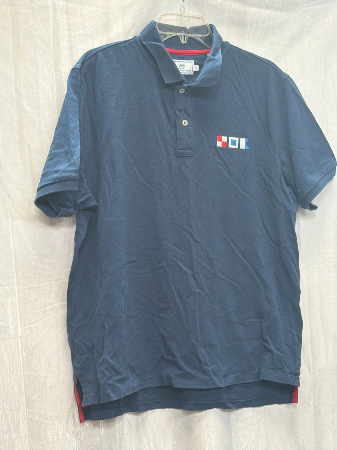 Southern Tide Navy Blue Polo Shirt Size L