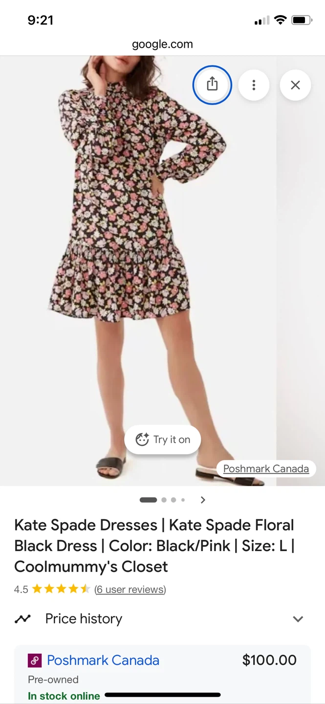 Kate Spade Floral Dress Size L - photo 2