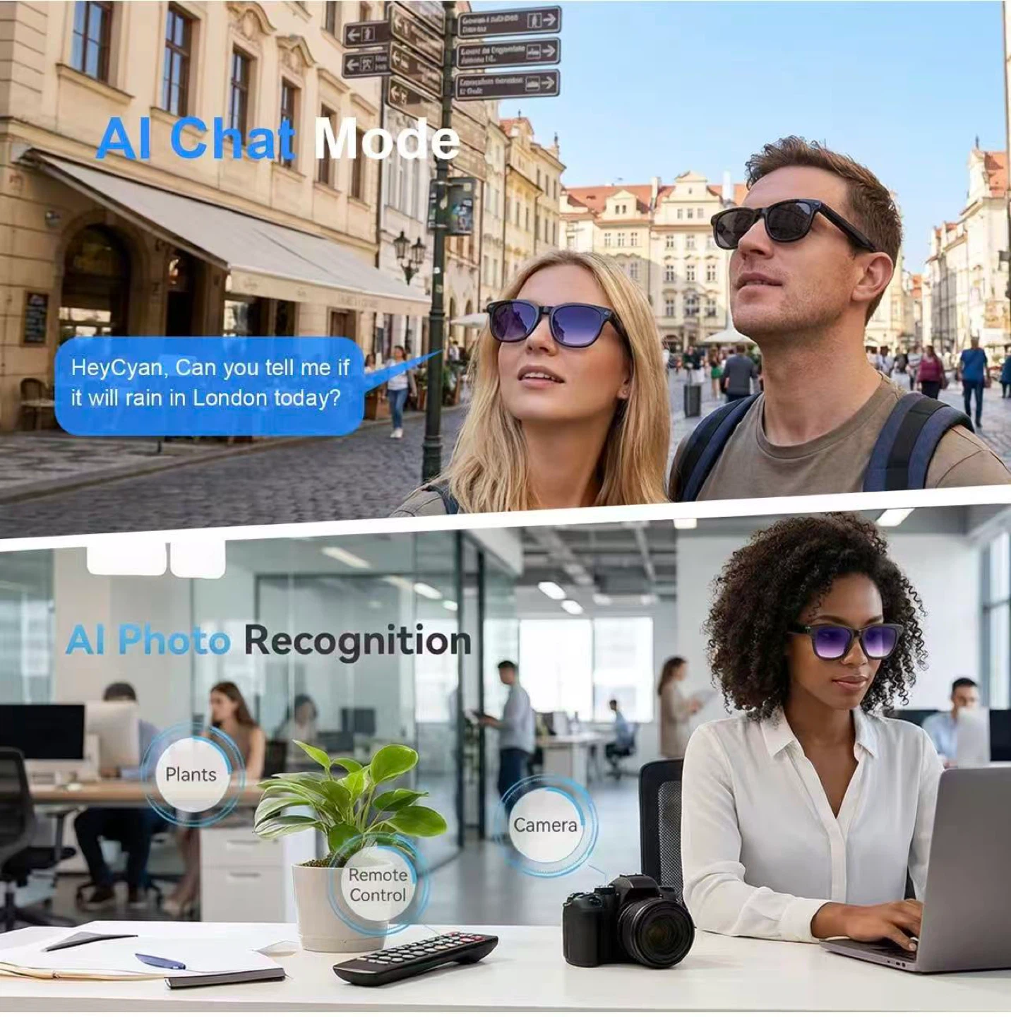 Smart AI Glasses with Camera - photo 3