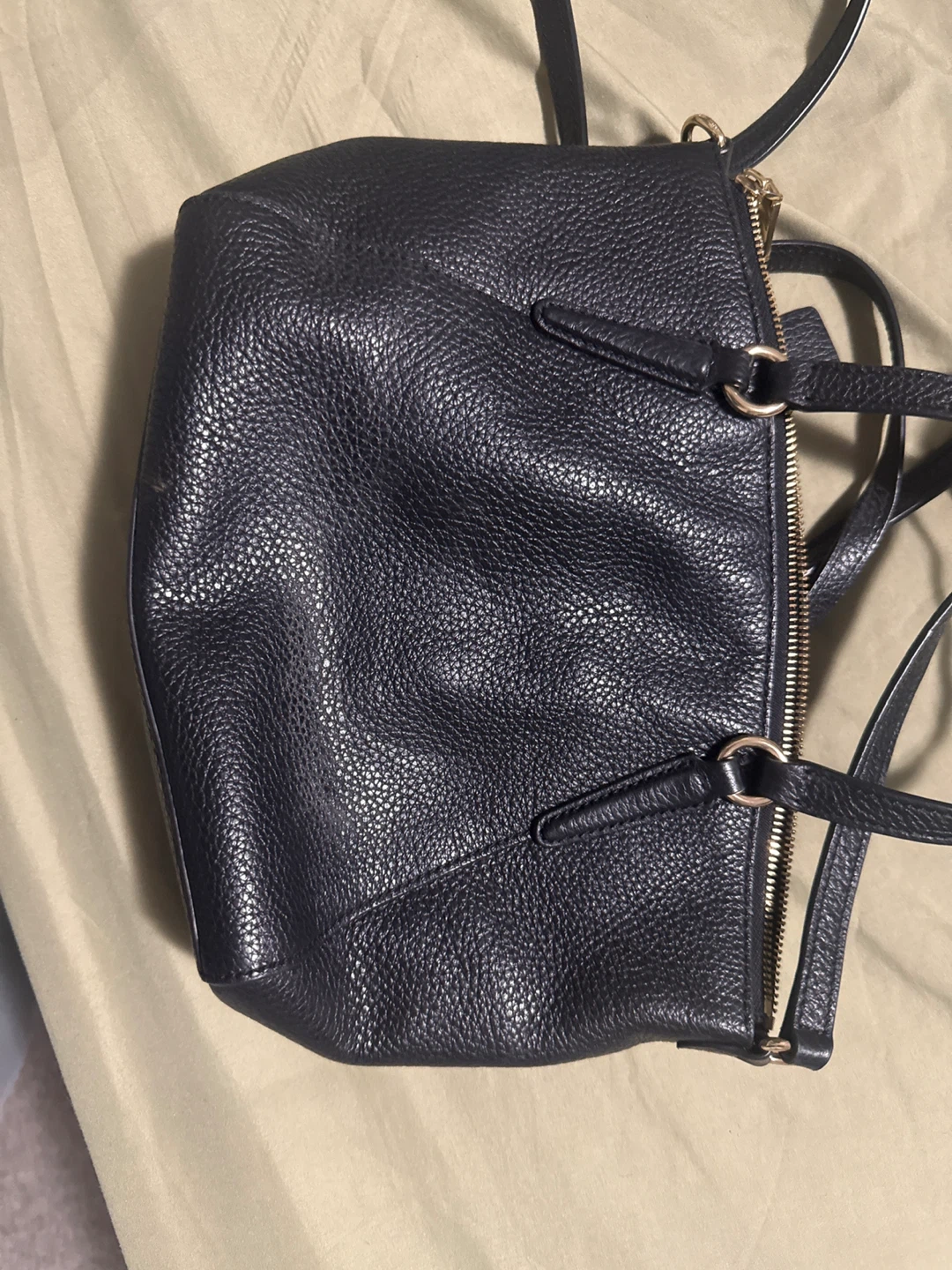 Coach Black Pebbled Leather Shoulder Bag - photo 3