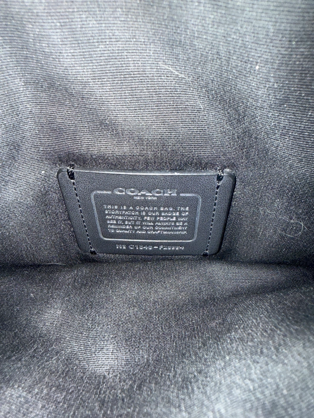 Coach Black Pebbled Leather Shoulder Bag - photo 2