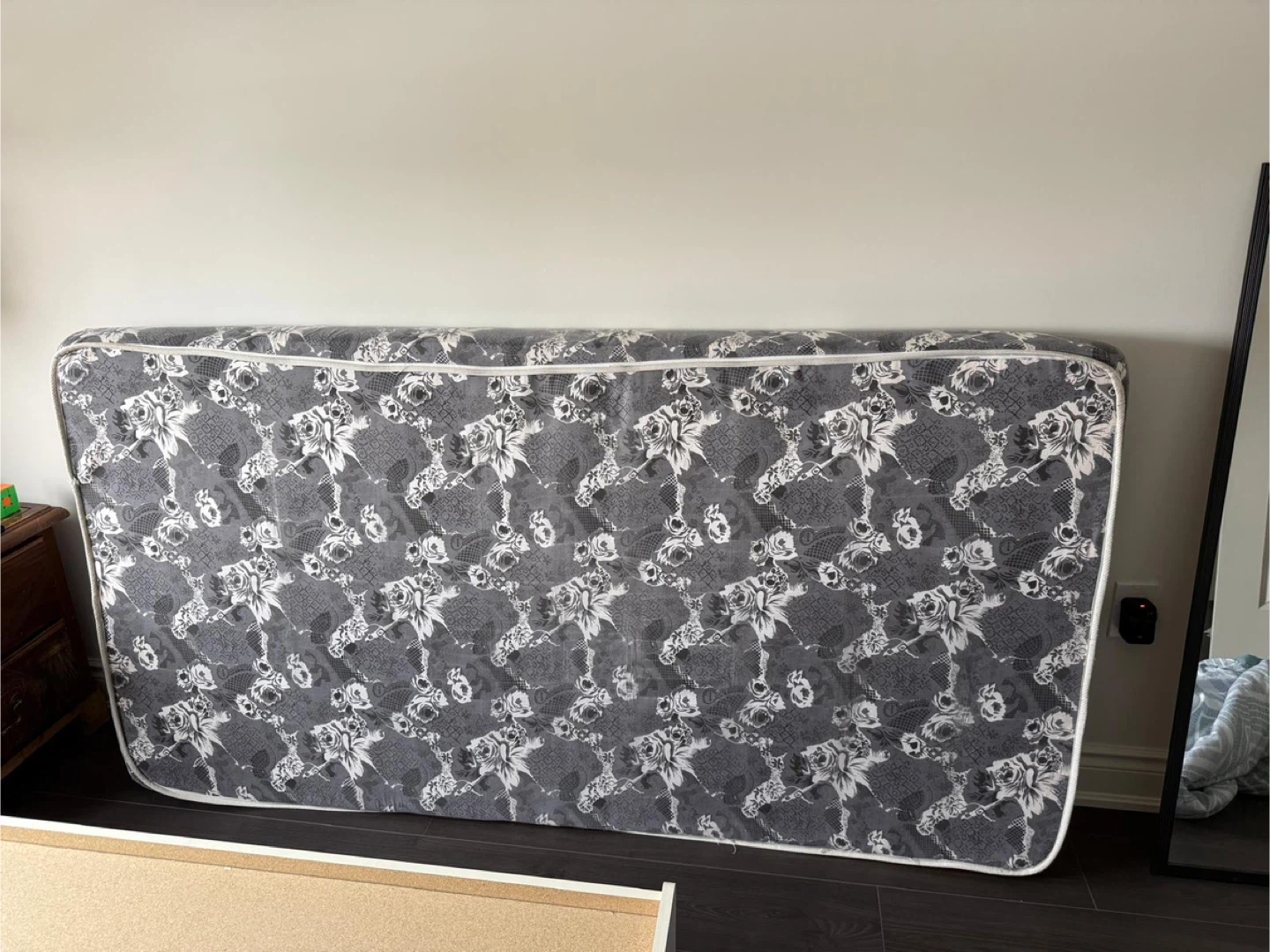 Grey Floral Print Mattress