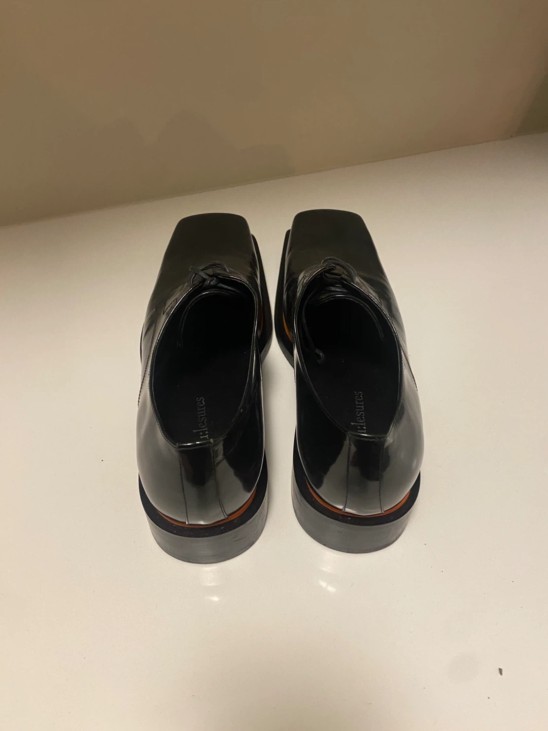 Black patent leather dress shoes - photo 2