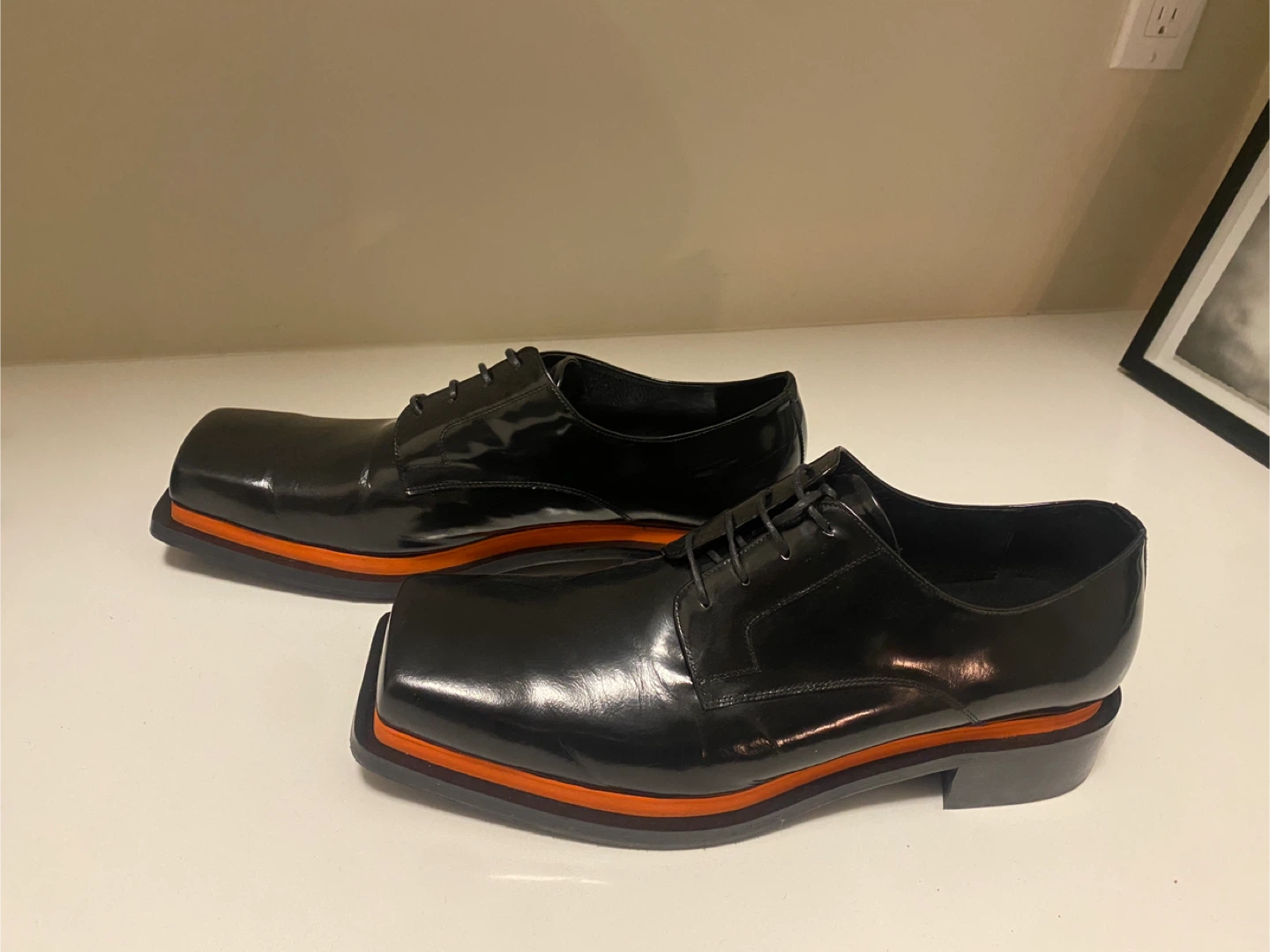 Black patent leather dress shoes - photo 3