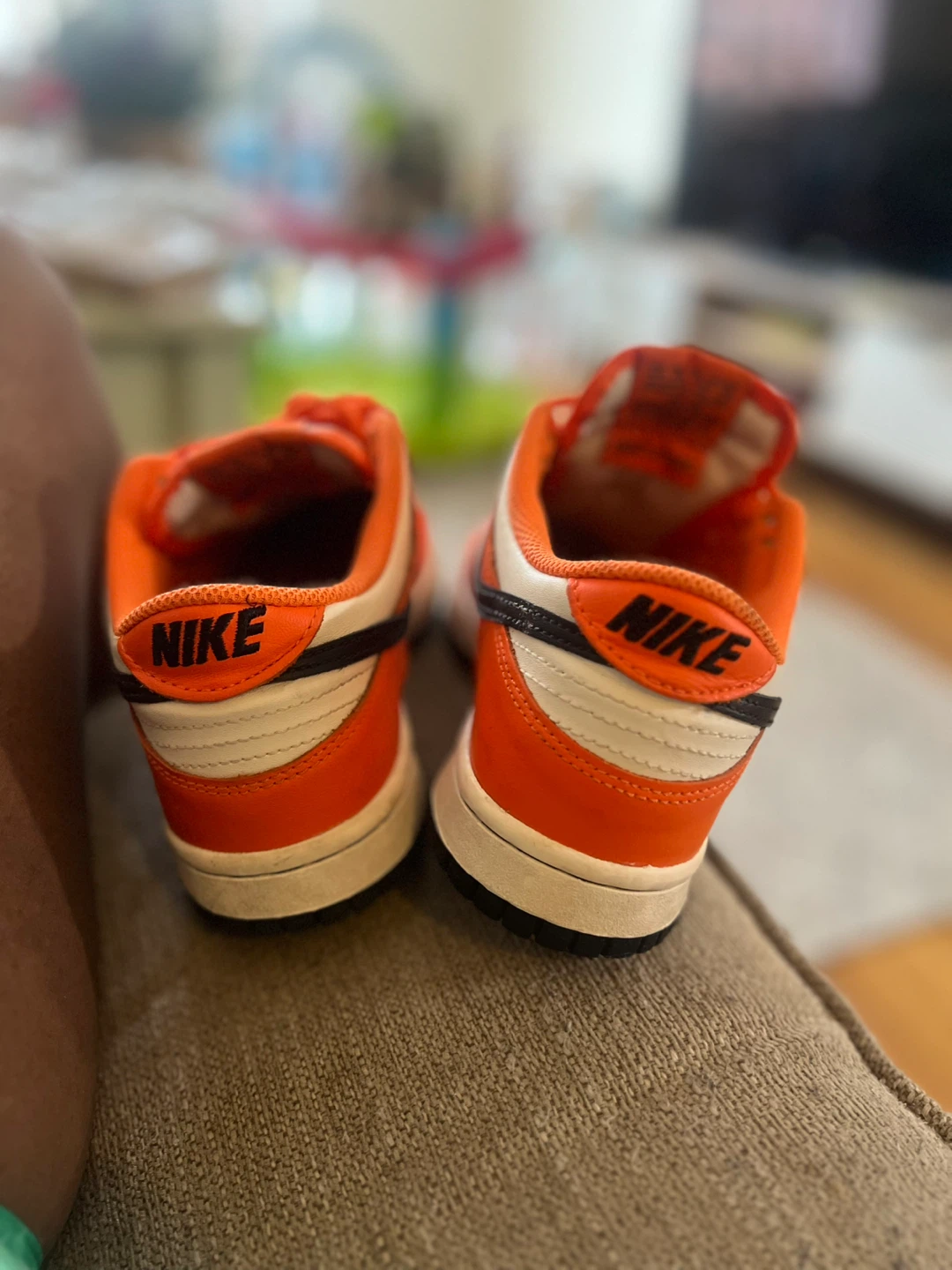 Nike Dunk Low (GS) Orange White Black Sneakers - photo 4