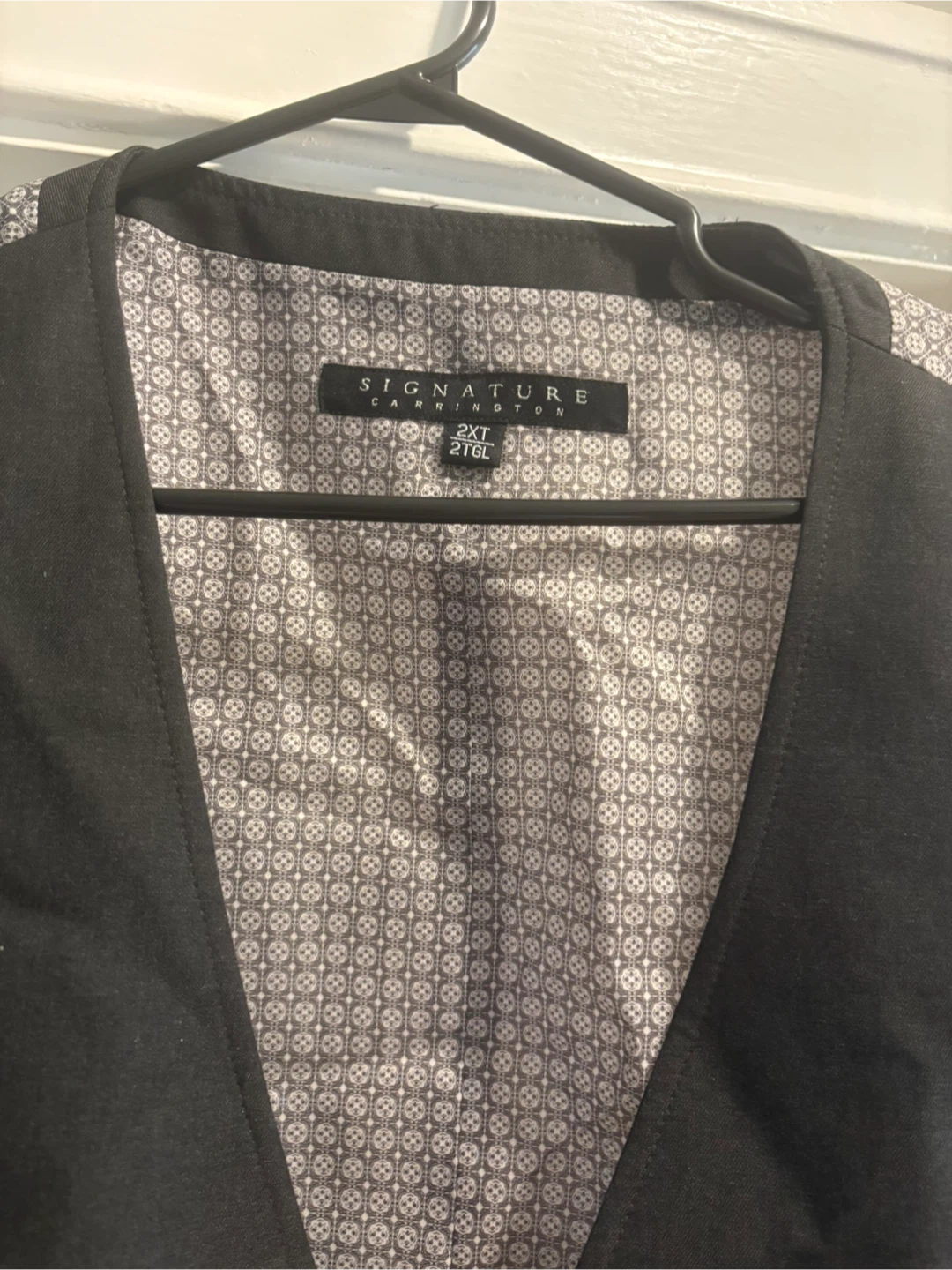 Signature Carrington Men's Black Vest 2XL