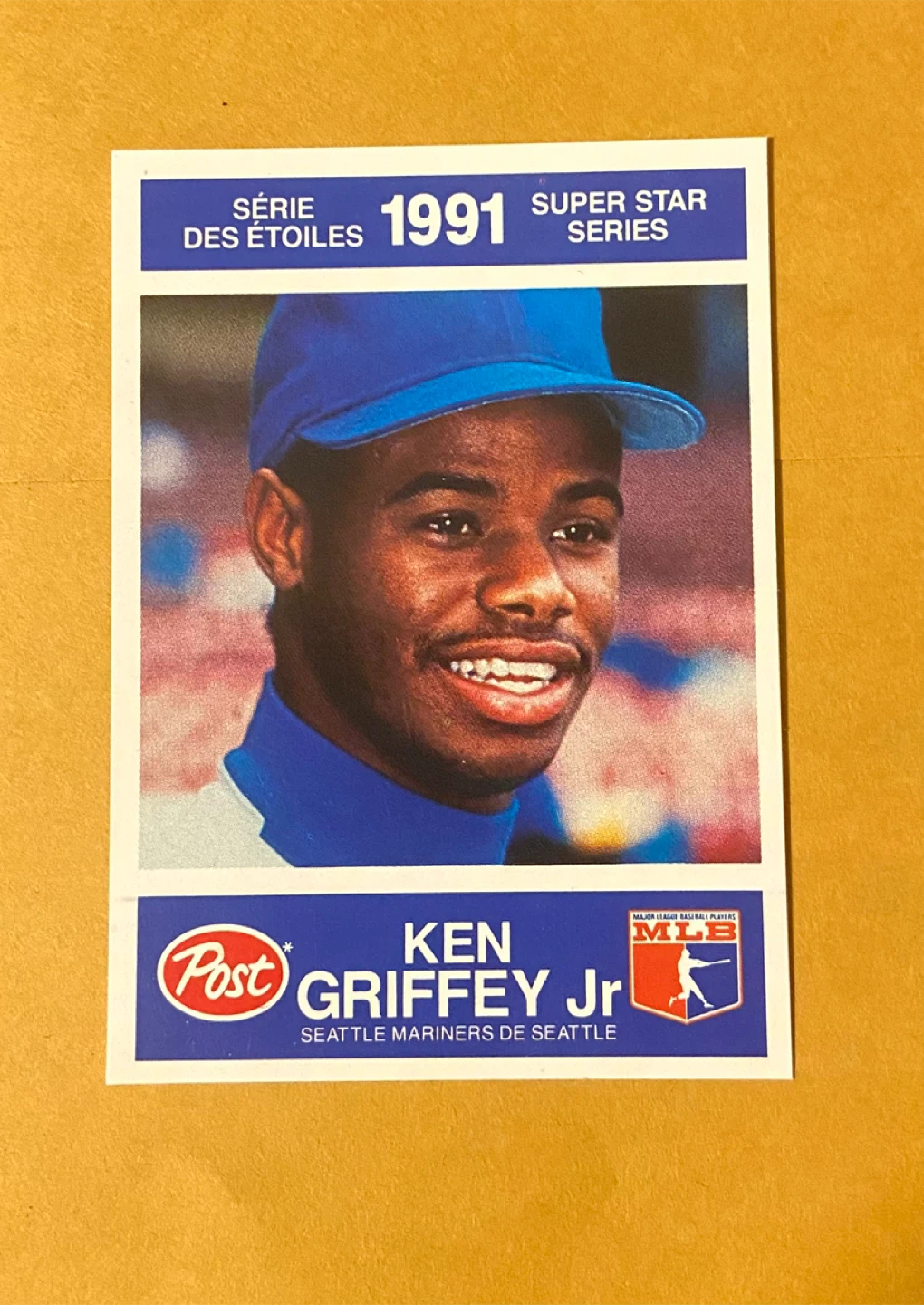 Ken Griffey Jr. 1991 Post Cereal Baseball Card