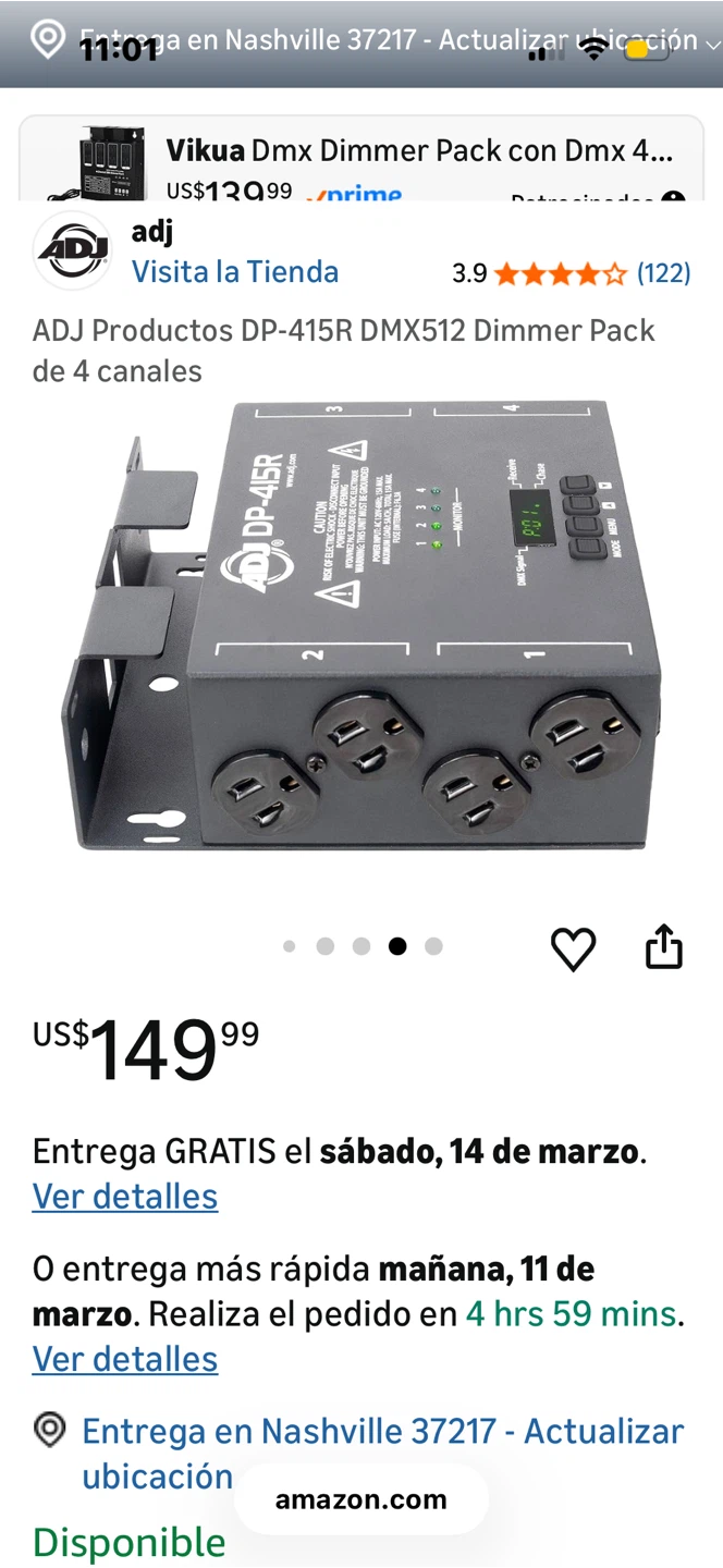 ADJ DP-415R DMX512 Dimmer Pack - photo 4