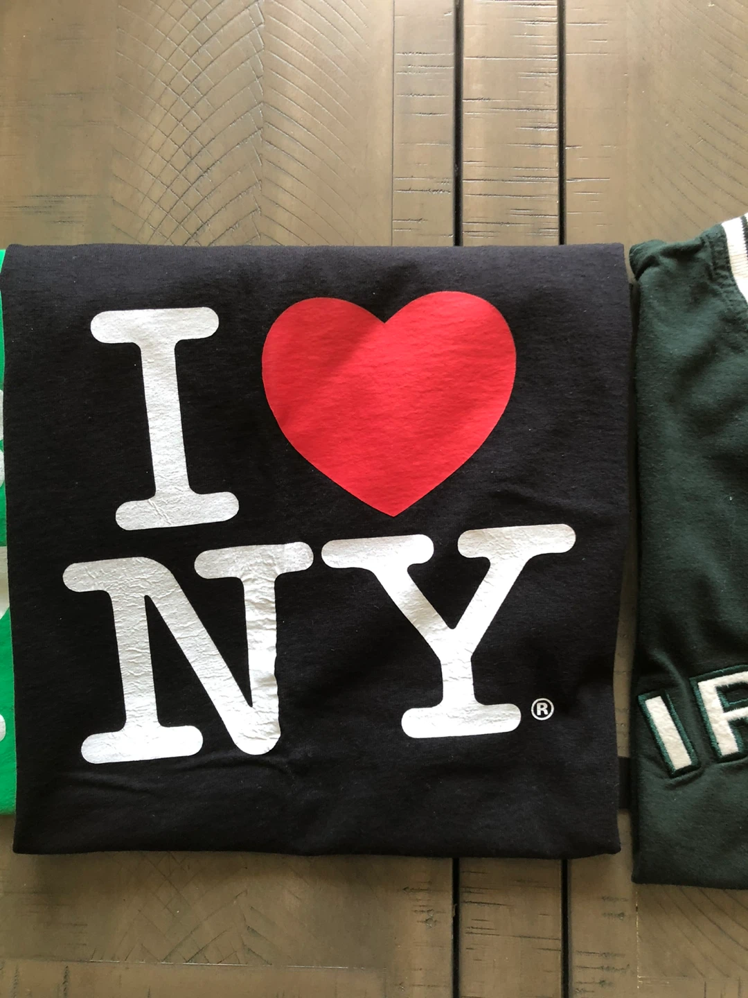 I Love NY Short Sleeve T-Shirts (Black & Green), Men’s Large - photo 4