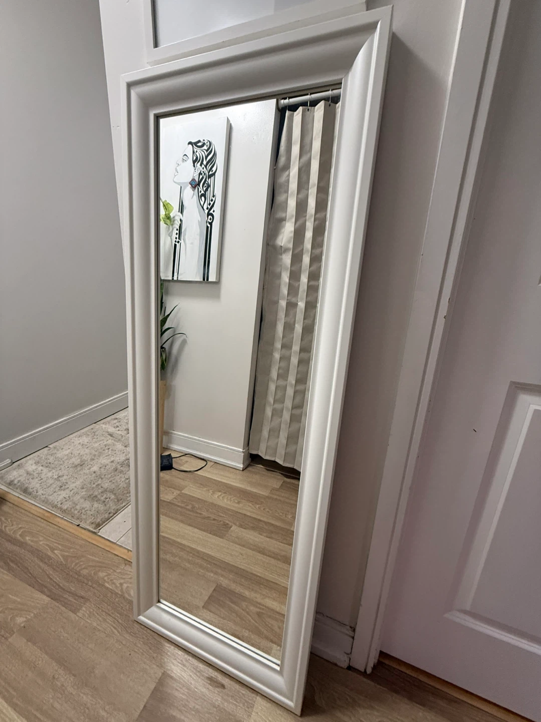 IKEA TOF TBYN Full Length Mirror - White - photo 5