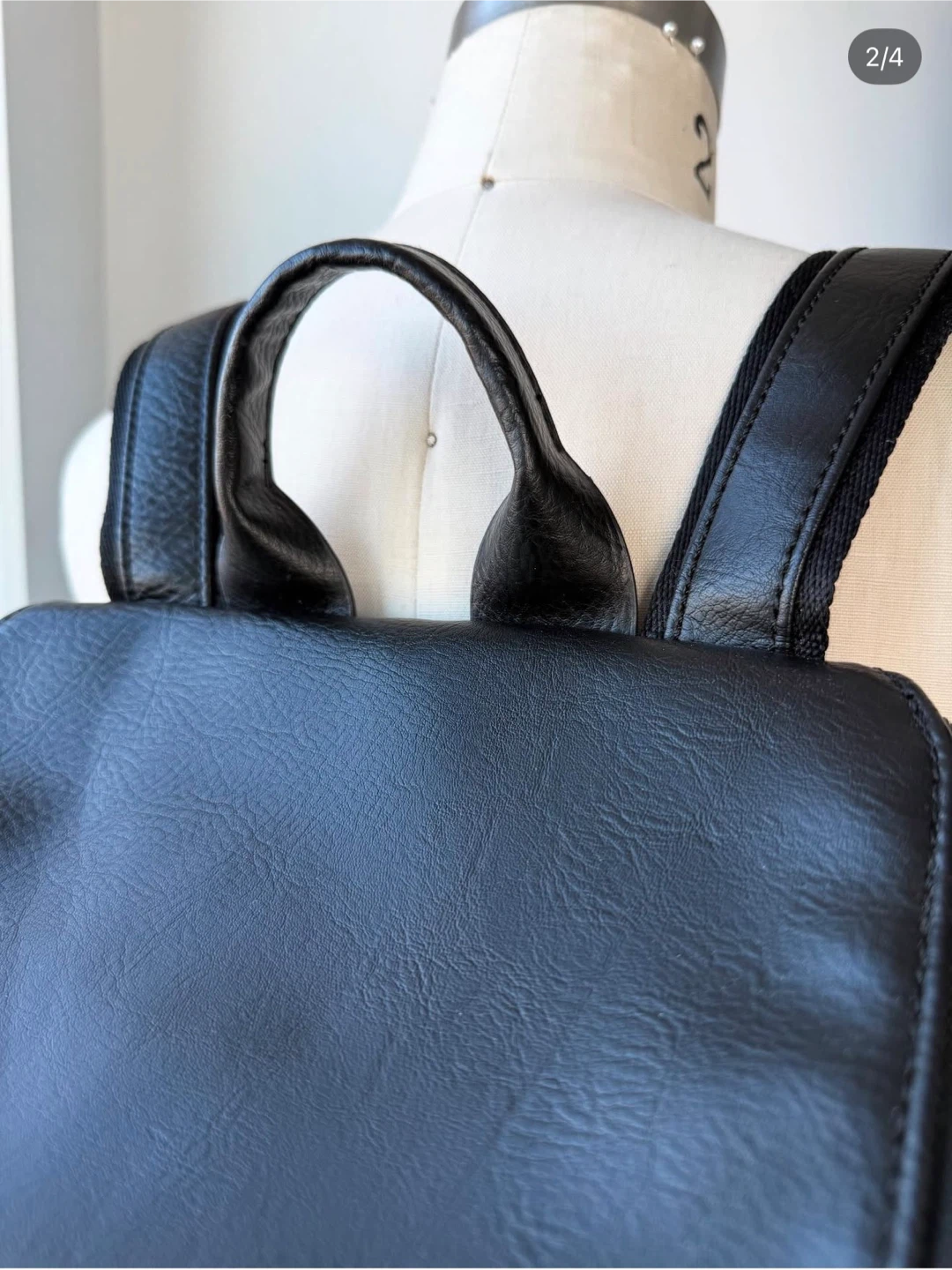 Matt & Nat Black Vegan Leather Backpack - photo 2