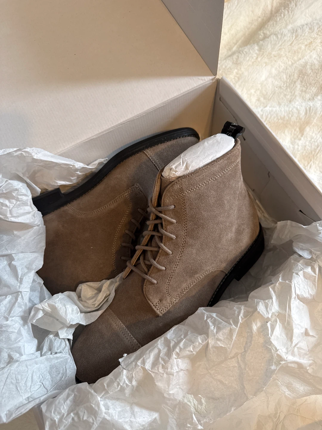 AllSaints Harland Suede Boot - Taupe Brown - photo 3