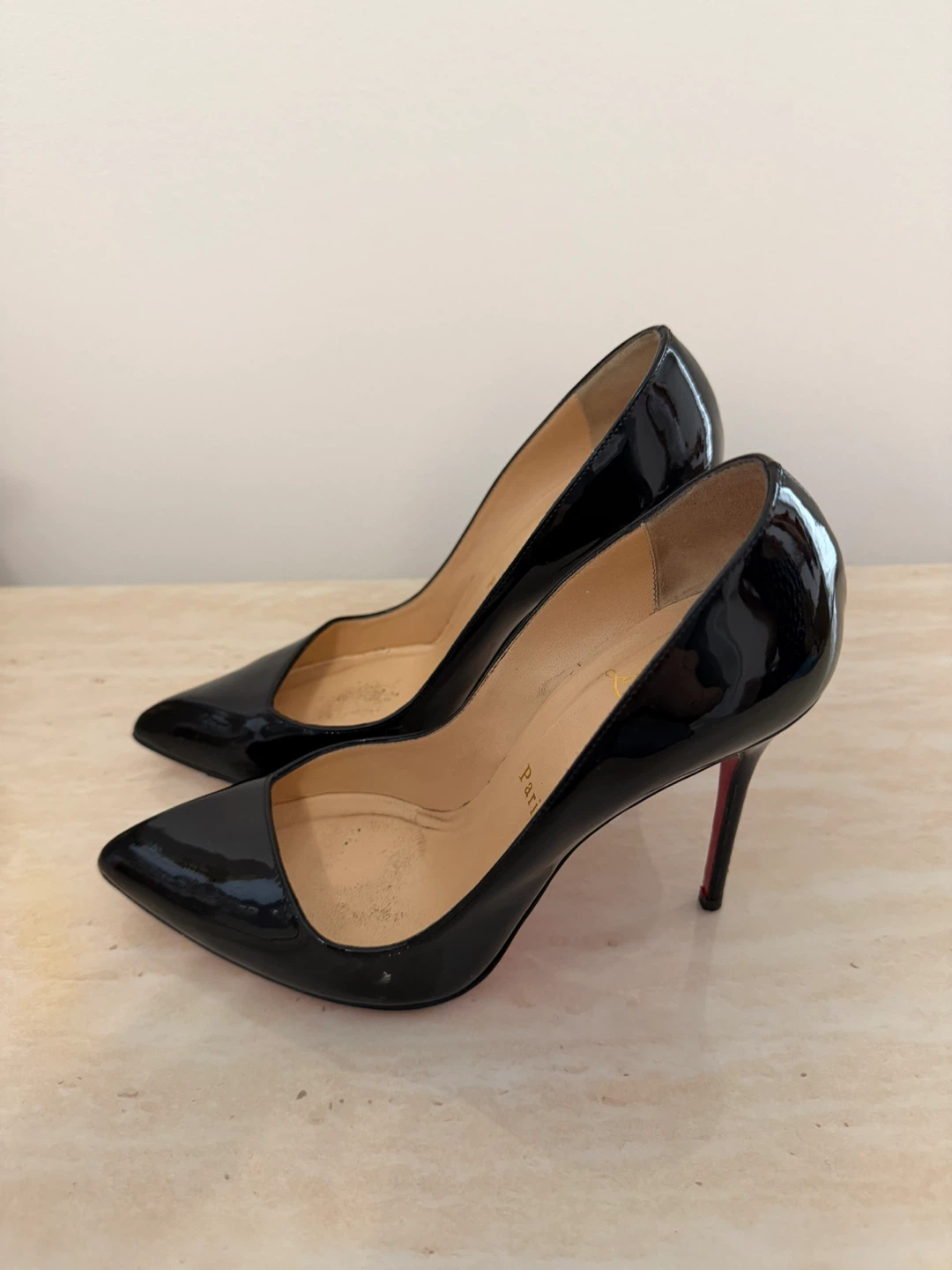 Christian Louboutin Black Patent Leather Heels - photo 2