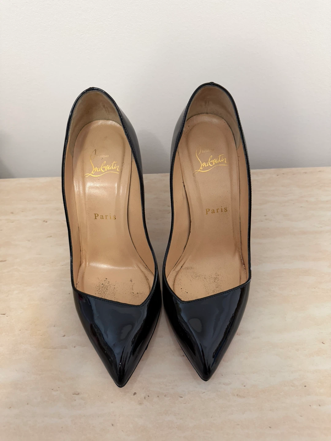 Christian Louboutin Black Patent Leather Heels