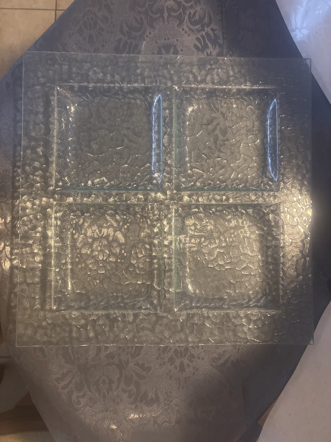 Glass Divided Serving Platter - photo 2