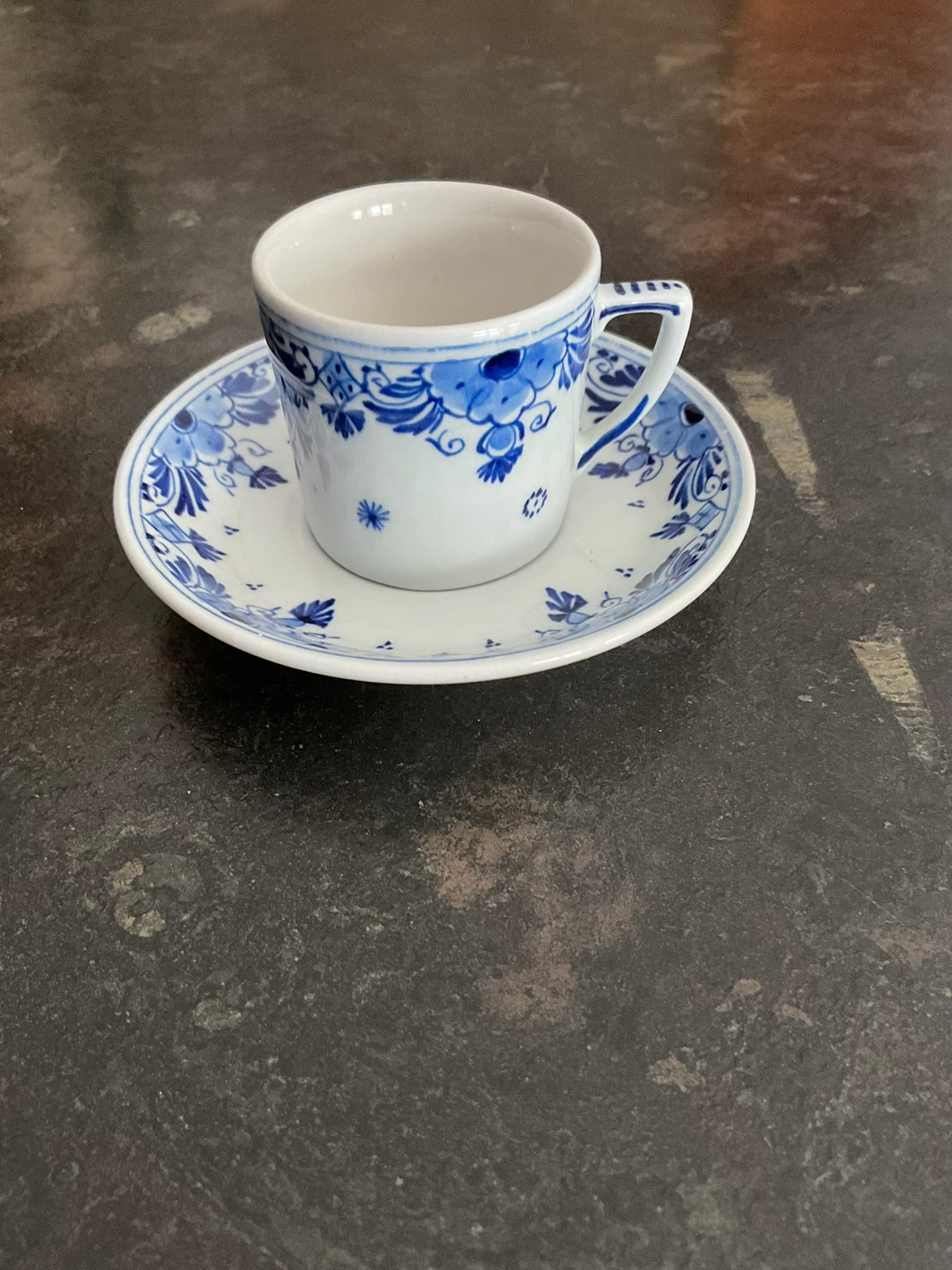Delft Blue Coffee Cup and Saucer