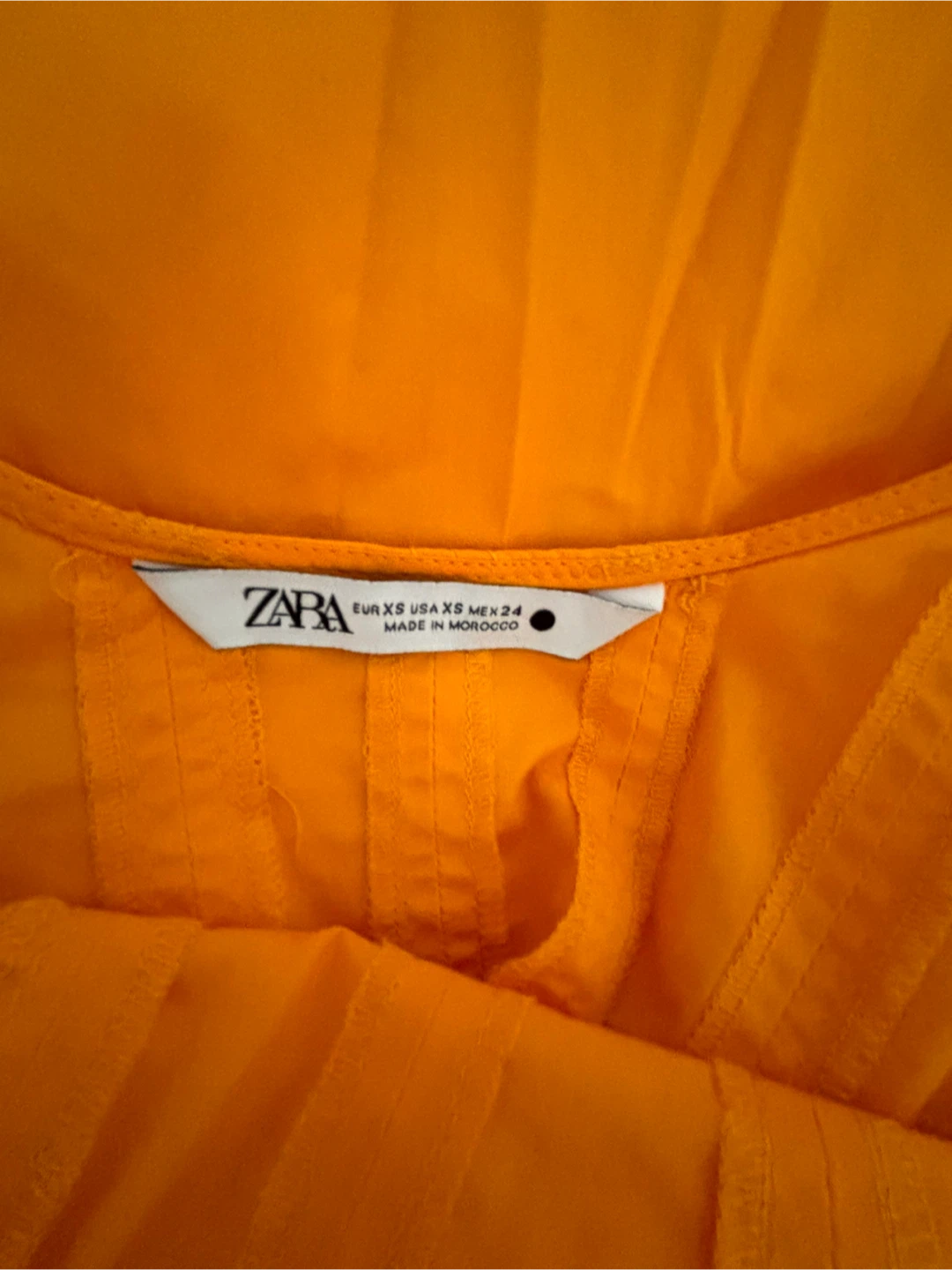 Zara Orange Mini Dress Size XS - photo 3