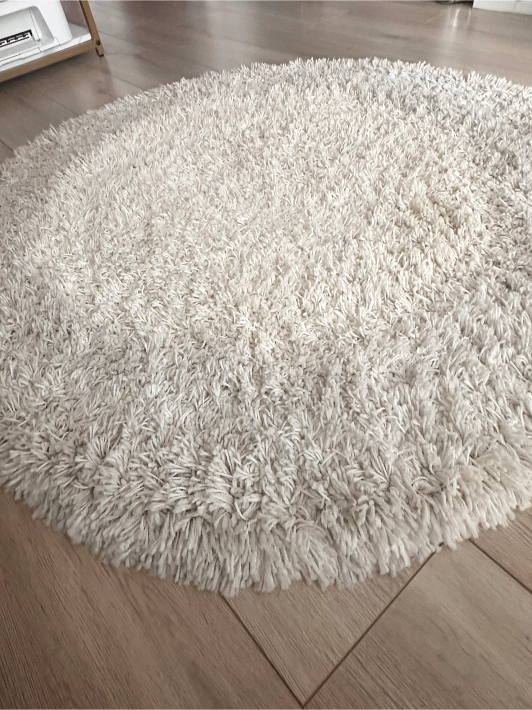 Round Shaggy Rug - Cream - photo 2