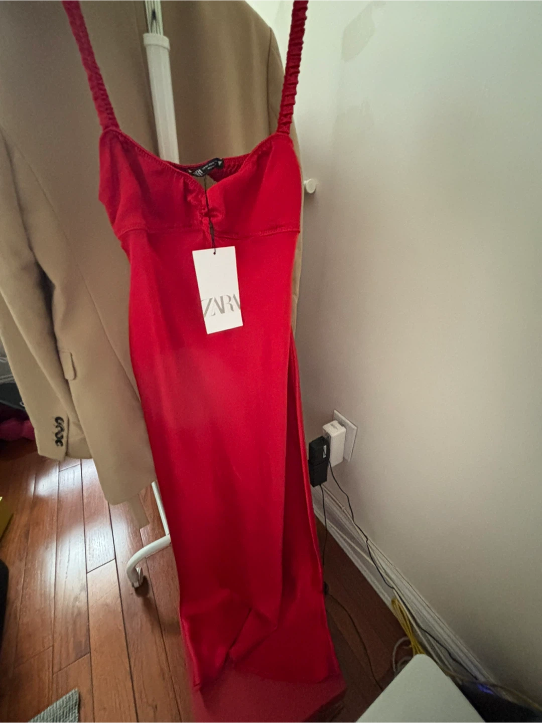 Zara Red Slip Dress