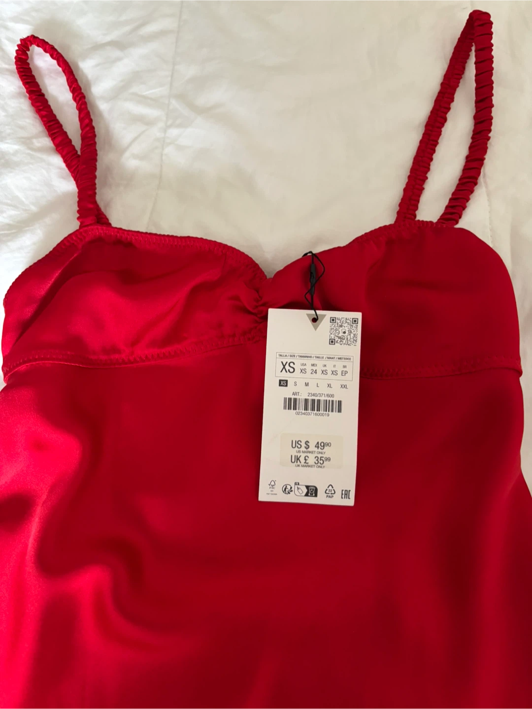 Zara Red Slip Dress - photo 4