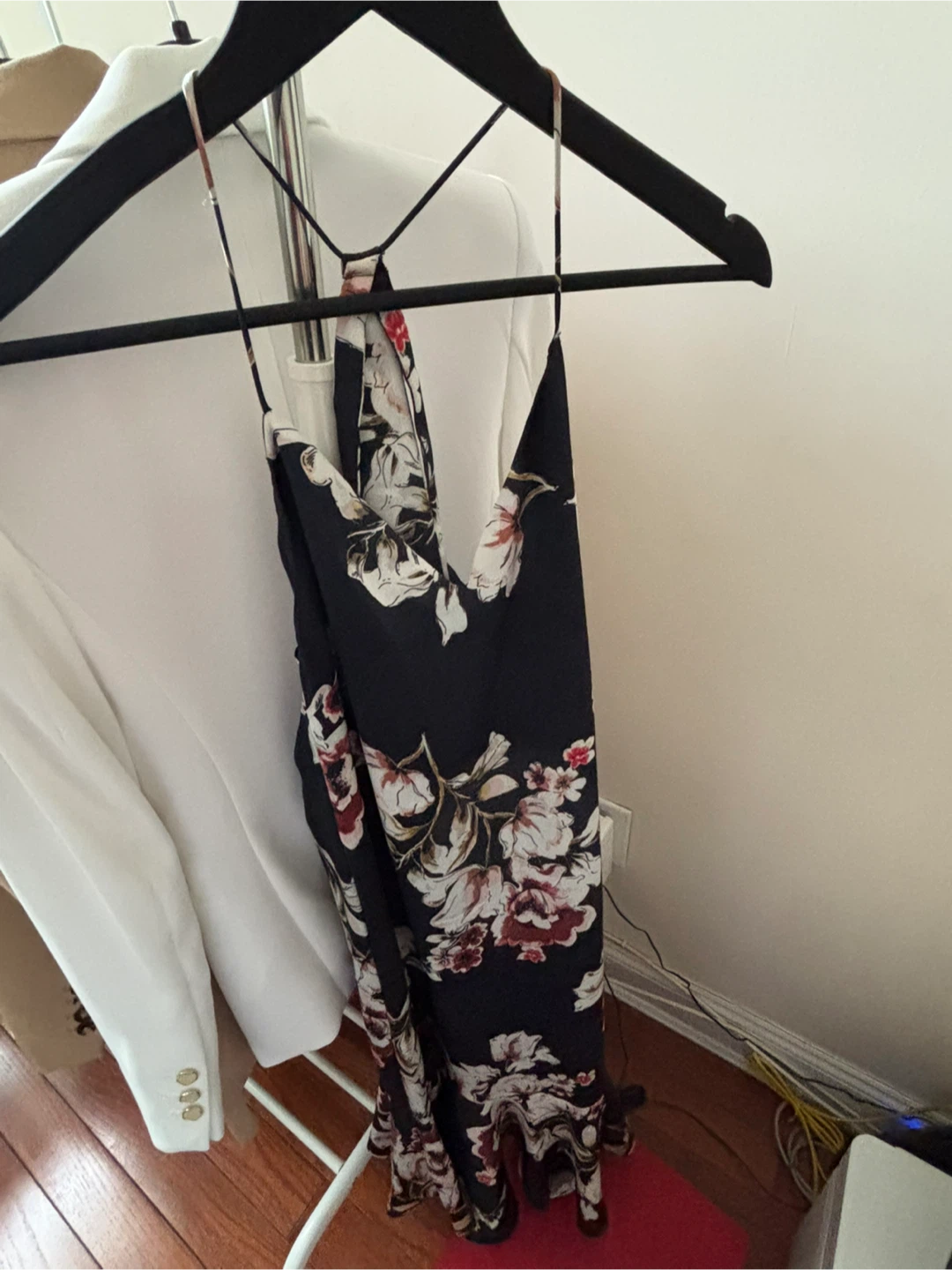 Floral Print Spaghetti Strap Dress