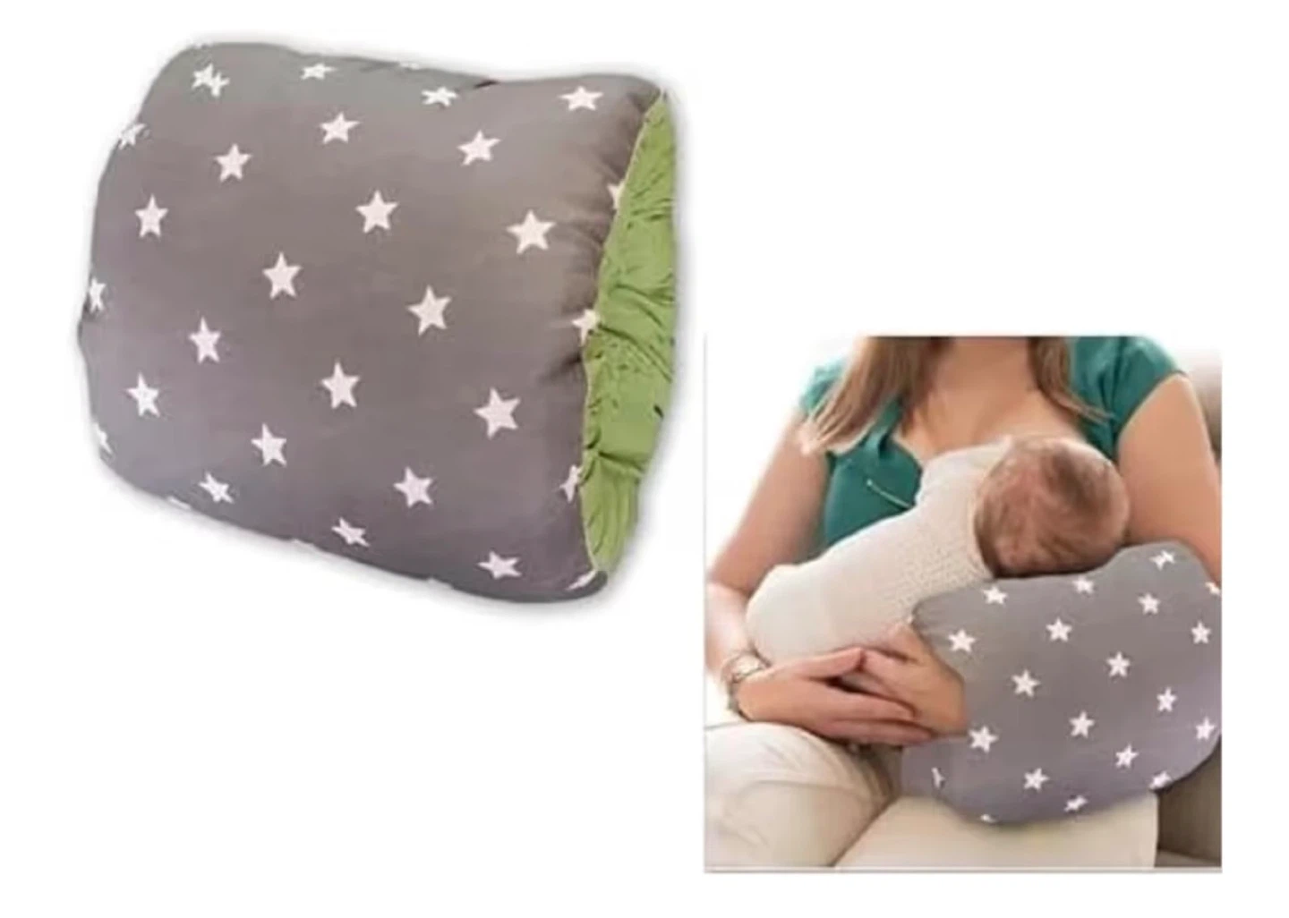 Grey Star Nursing Baby Feeding Arm Pillow