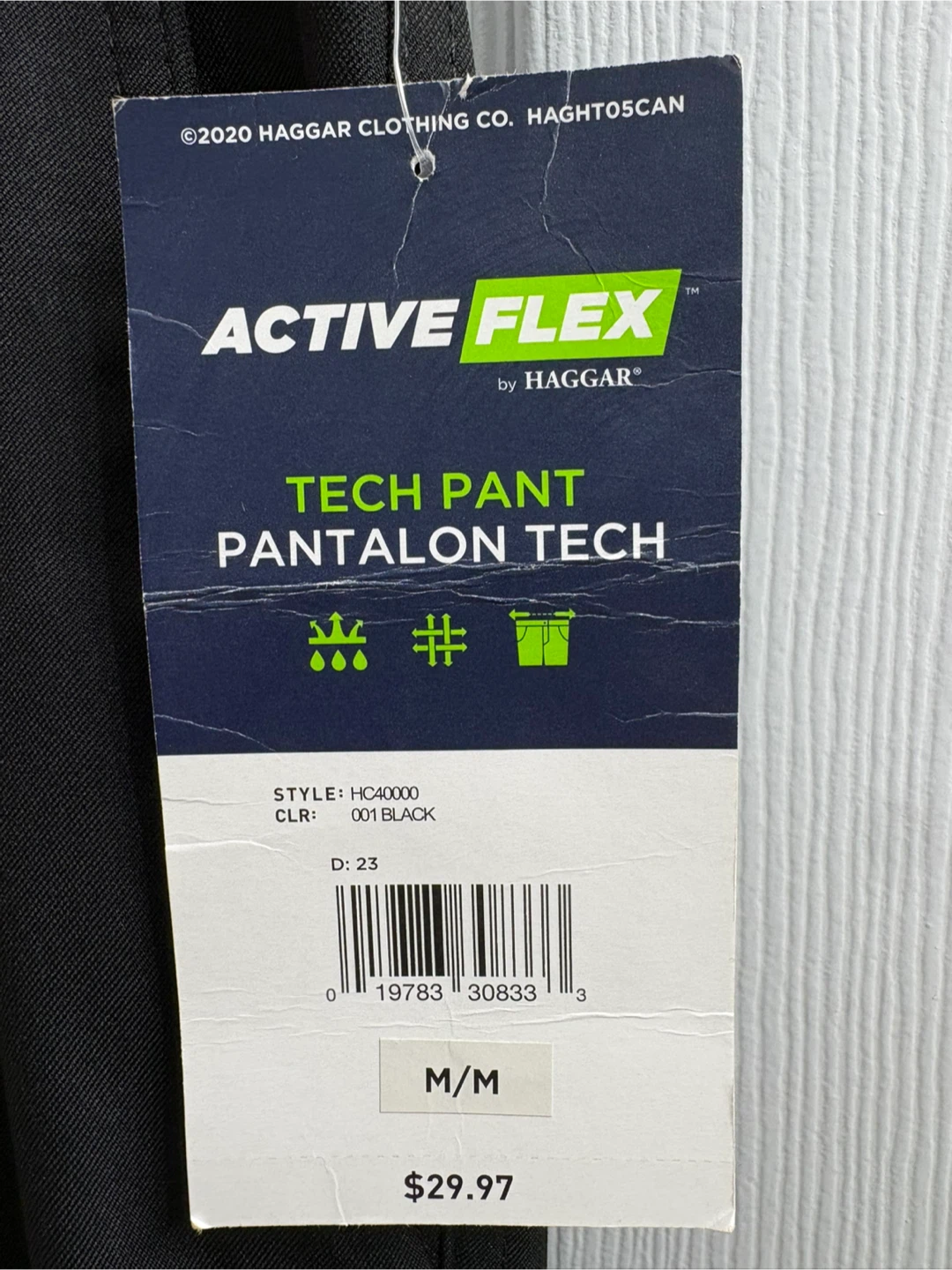 Haggar Active Flex Tech Pants M/M Black - photo 3