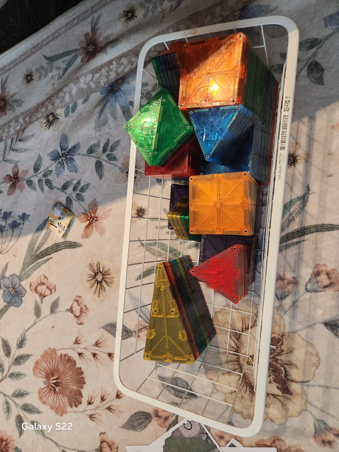 Magnetic Building Tiles - Translucent Plastic Shapes