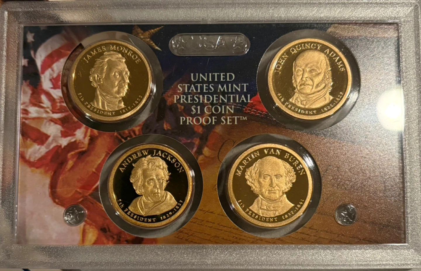 2008 United States Mint Presidential $1 Coin Proof Set