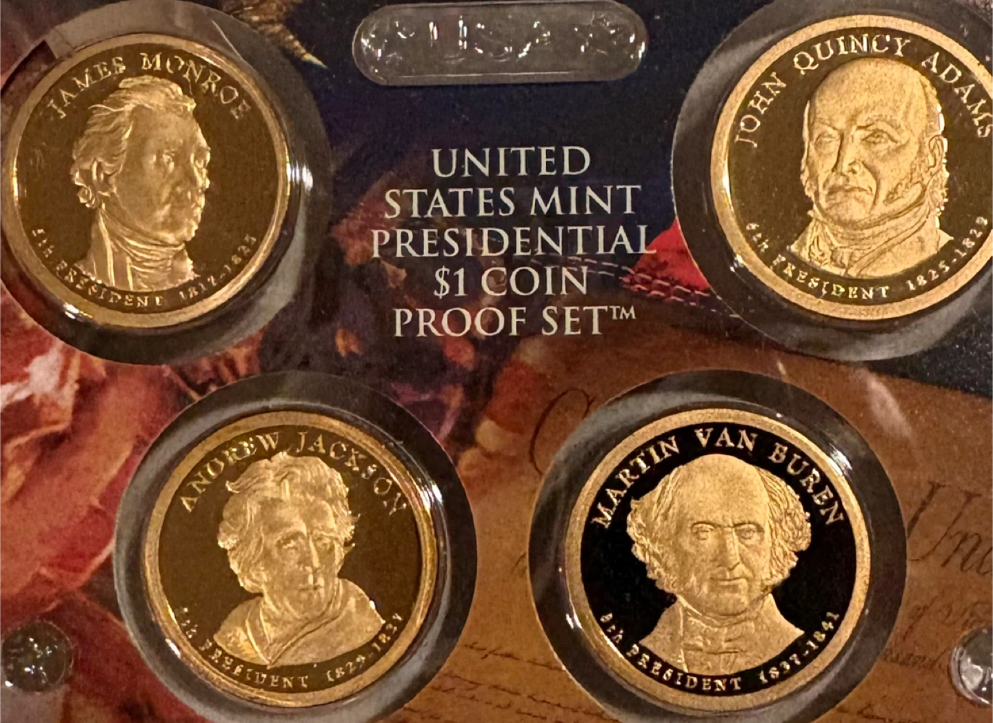 2008 United States Mint Presidential $1 Coin Proof Set - photo 3