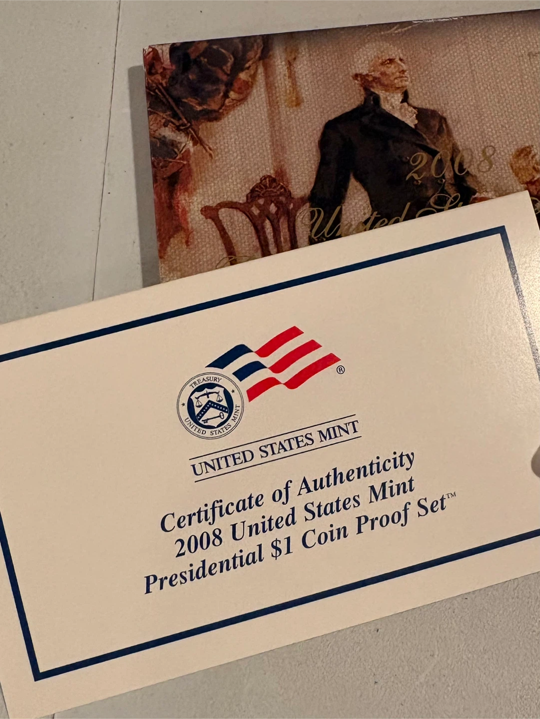 2008 United States Mint Presidential $1 Coin Proof Set - photo 4