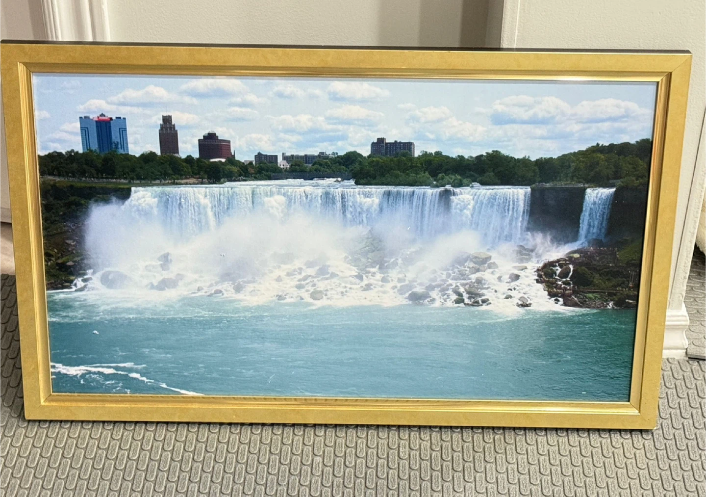 Framed Niagara Falls Landscape Art Print $40