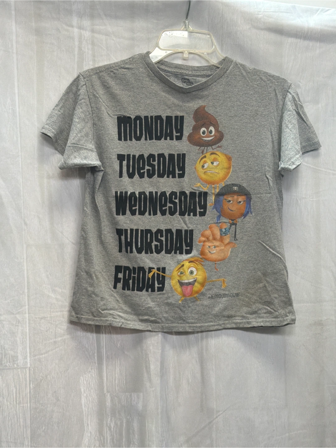 The Emoji Movie Grey T-Shirt Size S