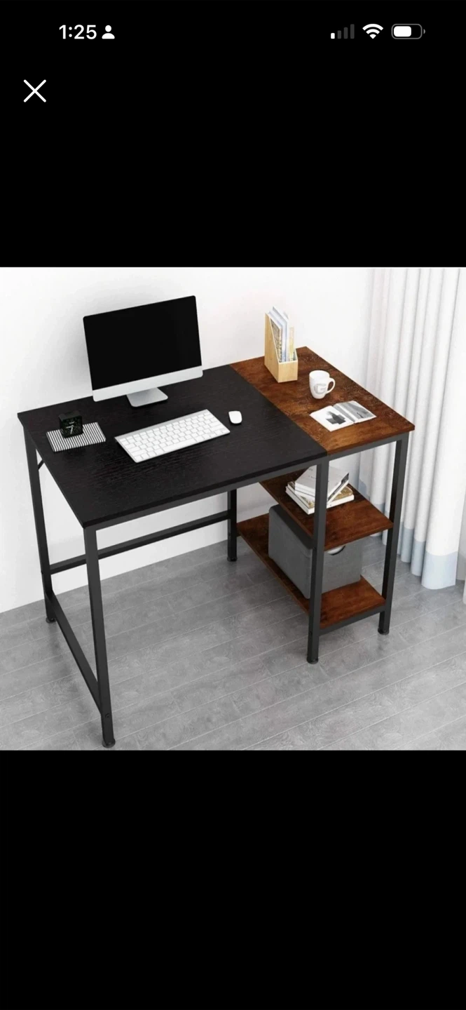 Caphaus Computer Desk with Shelves - 40 Inch - photo 3