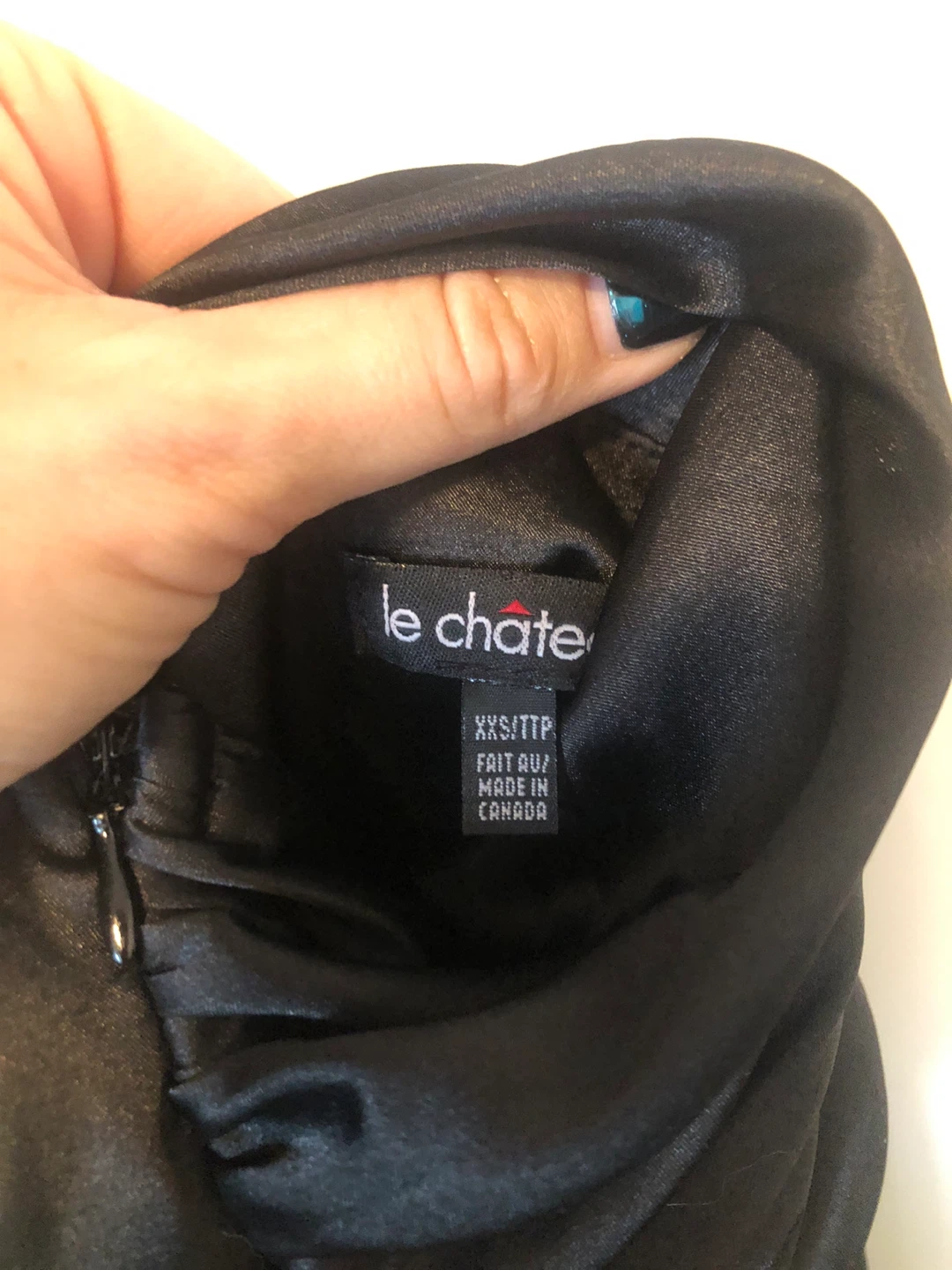 Le Château Black Halter Dress XXS - photo 4