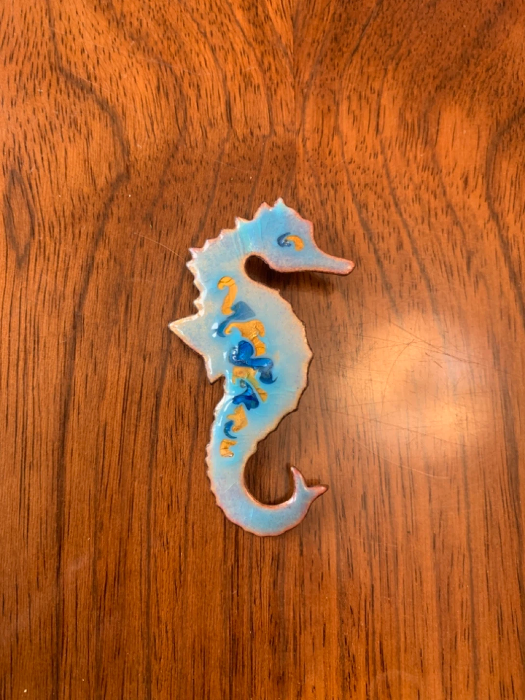 Seahorse Enamel Pin Brooch - photo 3